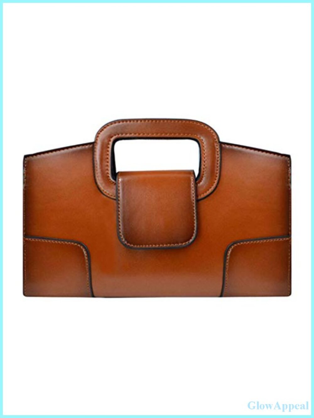 Women's Vintage Flap Satchel Handbag PU Leather Clutch Purse Shoulder Bag